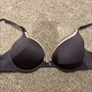Gray Bra with White Outline